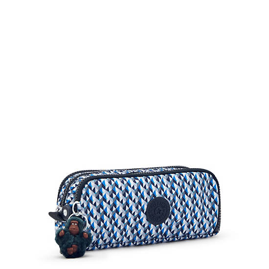 Kipling Gitroy Classic Printed Pencil Case Bags Boy Geo | AU 1899VR